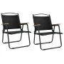 Sillas de camping 2 uds tela Oxford negro 54x55x78 cm de vidaXL, Sillas de jardín - Ref: Foro24-319485, Precio: 89,50 €, Desc...