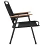 Sillas de camping 2 uds tela Oxford negro 54x55x78 cm de vidaXL, Sillas de jardín - Ref: Foro24-319485, Precio: 89,50 €, Desc...