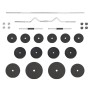 Set of bars and dumbbells with plates 60 kg by vidaXL, free weight - Ref: Foro24-3145028, Price: 208,91 €, Discount: %
