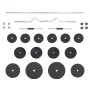Set of bars and dumbbells with plates 60 kg by vidaXL, free weight - Ref: Foro24-3145028, Price: 172,50 €, Discount: %