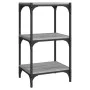 Estantería contrachapada y acero gris Sonoma 40x33x70,5 cm de vidaXL, Librerías y estanterías - Ref: Foro24-819310, Precio: 3...