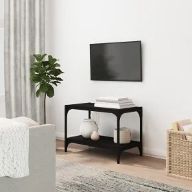 Plywood and black steel TV cabinet 60x33x41 cm by vidaXL, TV Furniture - Ref: Foro24-819317, Price: 33,07 €, Discount: %