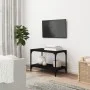 Plywood and black steel TV cabinet 60x33x41 cm by vidaXL, TV Furniture - Ref: Foro24-819317, Price: 33,07 €, Discount: %