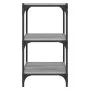 Estantería contrachapada y acero gris Sonoma 40x33x70,5 cm de vidaXL, Librerías y estanterías - Ref: Foro24-819310, Precio: 3...