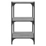 Sonoma Regal aus grauem Sperrholz und Stahl 40x33x70,5 cm von vidaXL, Bücherregale und Regale - Ref: Foro24-819310, Preis: 38...