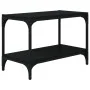 Plywood and black steel TV cabinet 60x33x41 cm by vidaXL, TV Furniture - Ref: Foro24-819317, Price: 33,07 €, Discount: %