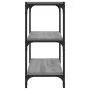 Estantería contrachapada y acero gris Sonoma 40x33x70,5 cm de vidaXL, Librerías y estanterías - Ref: Foro24-819310, Precio: 3...