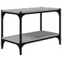 TV-Schrank aus grauem Sonoma-Sperrholz und Stahl, 60 x 33 x 41 cm von vidaXL, TV-Möbel - Ref: Foro24-819320, Preis: 33,07 €, ...
