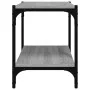 Sonoma gray plywood and steel TV cabinet 60x33x41 cm by vidaXL, TV Furniture - Ref: Foro24-819320, Price: 33,07 €, Discount: %