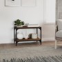Mueble para TV contrachapada y acero roble marrón 60x33x41 cm de vidaXL, Muebles TV - Ref: Foro24-819321, Precio: 38,49 €, De...