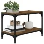 Mueble para TV contrachapada y acero roble marrón 60x33x41 cm de vidaXL, Muebles TV - Ref: Foro24-819321, Precio: 37,98 €, De...