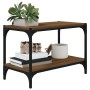 Mueble para TV contrachapada y acero roble marrón 60x33x41 cm de vidaXL, Muebles TV - Ref: Foro24-819321, Precio: 38,49 €, De...