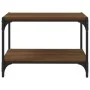 Brown oak plywood and steel TV cabinet 60x33x41 cm by vidaXL, TV Furniture - Ref: Foro24-819321, Price: 37,98 €, Discount: %