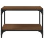TV-Schrank aus braunem Eichensperrholz und Stahl, 60 x 33 x 41 cm von vidaXL, TV-Möbel - Ref: Foro24-819321, Preis: 38,49 €, ...