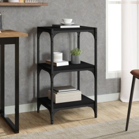 Regal aus Sperrholz und schwarzem Stahl, 40 x 33 x 70,5 cm von vidaXL, Bücherregale und Regale - Ref: Foro24-819307, Preis: 4...