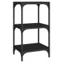 Regal aus Sperrholz und schwarzem Stahl, 40 x 33 x 70,5 cm von vidaXL, Bücherregale und Regale - Ref: Foro24-819307, Preis: 4...