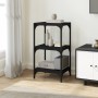 Regal aus Sperrholz und schwarzem Stahl, 40 x 33 x 70,5 cm von vidaXL, Bücherregale und Regale - Ref: Foro24-819307, Preis: 4...