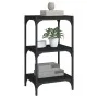 Regal aus Sperrholz und schwarzem Stahl, 40 x 33 x 70,5 cm von vidaXL, Bücherregale und Regale - Ref: Foro24-819307, Preis: 4...