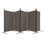 Trennwand mit 5 anthrazitgrauen Stoffbahnen 433x180 cm von vidaXL, Raumteiler - Ref: Foro24-350268, Preis: 54,99 €, Rabatt: %