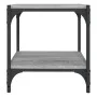 TV-Schrank aus grauem Sonoma-Sperrholz und Stahl, 40 x 33 x 41 cm von vidaXL, TV-Möbel - Ref: Foro24-819305, Preis: 33,76 €, ...