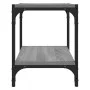 Mueble para TV contrachapada y acero gris Sonoma 40x33x41 cm de vidaXL, Muebles TV - Ref: Foro24-819305, Precio: 33,76 €, Des...