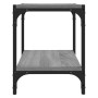 TV-Schrank aus grauem Sonoma-Sperrholz und Stahl, 40 x 33 x 41 cm von vidaXL, TV-Möbel - Ref: Foro24-819305, Preis: 34,21 €, ...