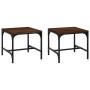 Mesas auxiliares 2 uds contrachapada roble marrón 40x40x35 cm de vidaXL, Mesas de centro - Ref: Foro24-819411, Precio: 32,80 ...
