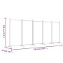 Trennwand mit 5 anthrazitgrauen Stoffbahnen 433x180 cm von vidaXL, Raumteiler - Ref: Foro24-350268, Preis: 54,99 €, Rabatt: %