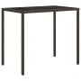 4-teiliges Gartenmöbel-Set und braune synthetische Rattankissen von vidaXL, Gartensets - Ref: Foro24-319503, Preis: 207,29 €,...