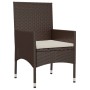 4-piece garden furniture set and brown synthetic rattan cushions by vidaXL, Garden sets - Ref: Foro24-319503, Price: 163,05 €...