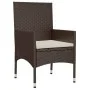 4-piece garden furniture set and brown synthetic rattan cushions by vidaXL, Garden sets - Ref: Foro24-319503, Price: 207,29 €...