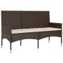 4-teiliges Gartenmöbel-Set und braune synthetische Rattankissen von vidaXL, Gartensets - Ref: Foro24-319503, Preis: 207,29 €,...
