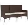 4-teiliges Gartenmöbel-Set und braune synthetische Rattankissen von vidaXL, Gartensets - Ref: Foro24-319503, Preis: 210,13 €,...