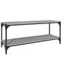 Mueble para TV contrachapada y acero gris Sonoma 100x33x41 cm de vidaXL, Muebles TV - Ref: Foro24-819350, Precio: 47,99 €, De...