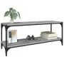 Mueble para TV contrachapada y acero gris Sonoma 100x33x41 cm de vidaXL, Muebles TV - Ref: Foro24-819350, Precio: 47,99 €, De...