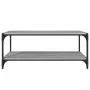 Mueble para TV contrachapada y acero gris Sonoma 100x33x41 cm de vidaXL, Muebles TV - Ref: Foro24-819350, Precio: 47,99 €, De...