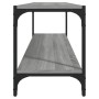 TV-Möbel Sperrholz und Sonoma grauer Stahl 100x33x41 cm von vidaXL, TV-Möbel - Ref: Foro24-819350, Preis: 48,59 €, Rabatt: %