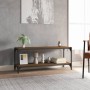 Mueble para TV contrachapada y acero roble marrón 100x33x41 cm de vidaXL, Muebles TV - Ref: Foro24-819351, Precio: 51,33 €, D...