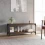 TV-Schrank aus braunem Eichensperrholz und Stahl, 100 x 33 x 41 cm von vidaXL, TV-Möbel - Ref: Foro24-819351, Preis: 50,59 €,...
