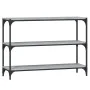 Sonoma gray plywood and steel shelving 100x33x70.5 cm by vidaXL, Bookcases and shelves - Ref: Foro24-819355, Price: 57,85 €, ...