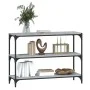 Sonoma gray plywood and steel shelving 100x33x70.5 cm by vidaXL, Bookcases and shelves - Ref: Foro24-819355, Price: 57,85 €, ...