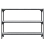 Sonoma gray plywood and steel shelving 100x33x70.5 cm by vidaXL, Bookcases and shelves - Ref: Foro24-819355, Price: 58,62 €, ...