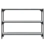 Sonoma gray plywood and steel shelving 100x33x70.5 cm by vidaXL, Bookcases and shelves - Ref: Foro24-819355, Price: 57,85 €, ...