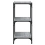 Sonoma gray plywood and steel shelving 100x33x70.5 cm by vidaXL, Bookcases and shelves - Ref: Foro24-819355, Price: 58,62 €, ...