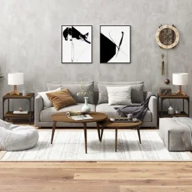 2 oak brown plywood side tables 40x40x40 cm by vidaXL, Coffee table - Ref: Foro24-819386, Price: 54,99 €, Discount: %
