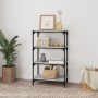 Sonoma-graues Regal aus Sperrholz und Stahl, 60 x 33 x 100 cm von vidaXL, Bücherregale und Regale - Ref: Foro24-819330, Preis...