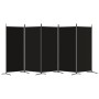 Divider screen with 5 black fabric panels 433x180 cm by vidaXL, Room dividers - Ref: Foro24-350269, Price: 60,85 €, Discount: %