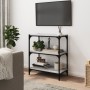 Regal aus Sperrholz und Stahl Sonoma grau 60x33x70,5 cm von vidaXL, Bücherregale und Regale - Ref: Foro24-819325, Preis: 41,1...