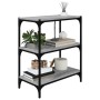 Regal aus Sperrholz und Stahl Sonoma grau 60x33x70,5 cm von vidaXL, Bücherregale und Regale - Ref: Foro24-819325, Preis: 41,1...
