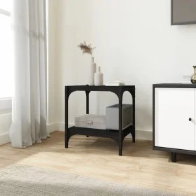 TV-Schrank aus Sperrholz und schwarzem Stahl, 40 x 33 x 41 cm von vidaXL, TV-Möbel - Ref: Foro24-819302, Preis: 33,76 €, Raba...
